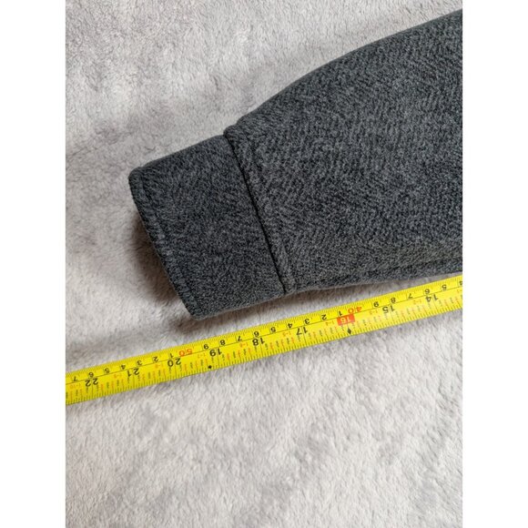 Free Country Coat Mens Medium Gray Sherpa Lined Hiking Outdoor Gorpcore Casual - Picture 7 of 8